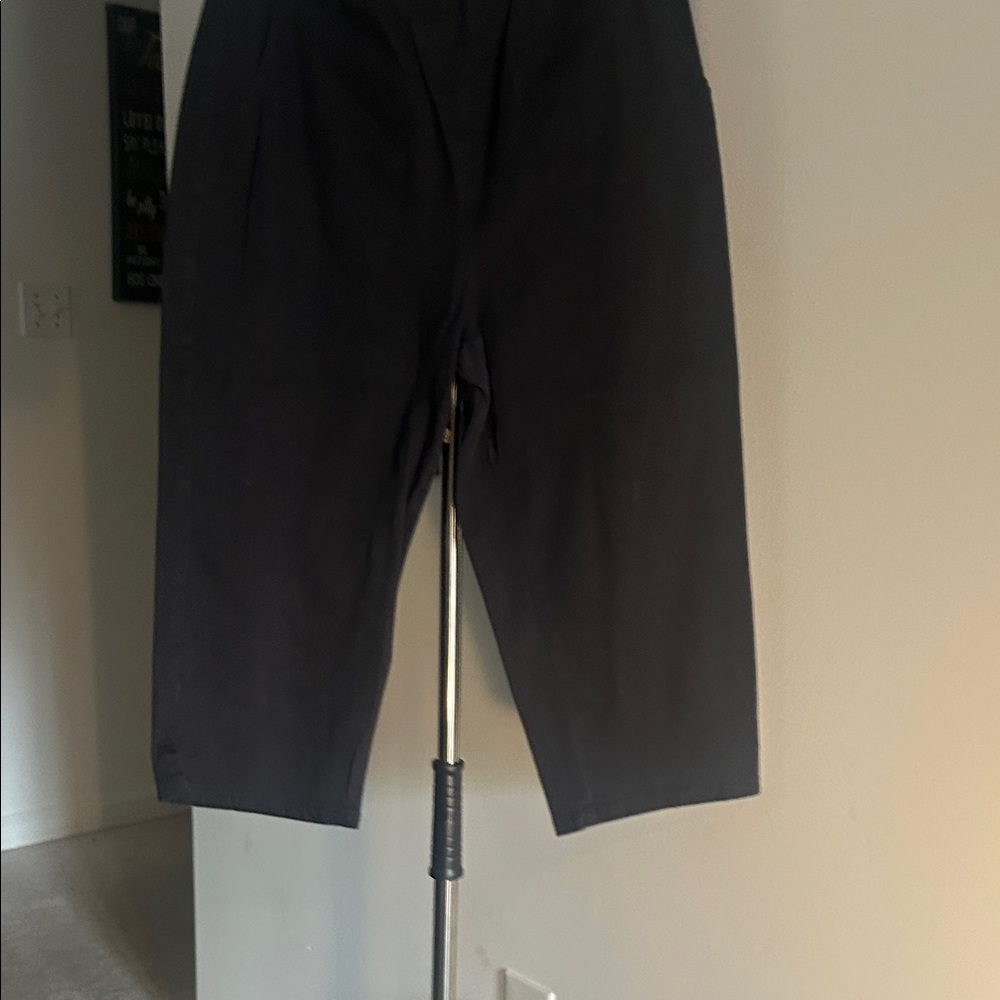 Denim&Co Black Cropped Pants